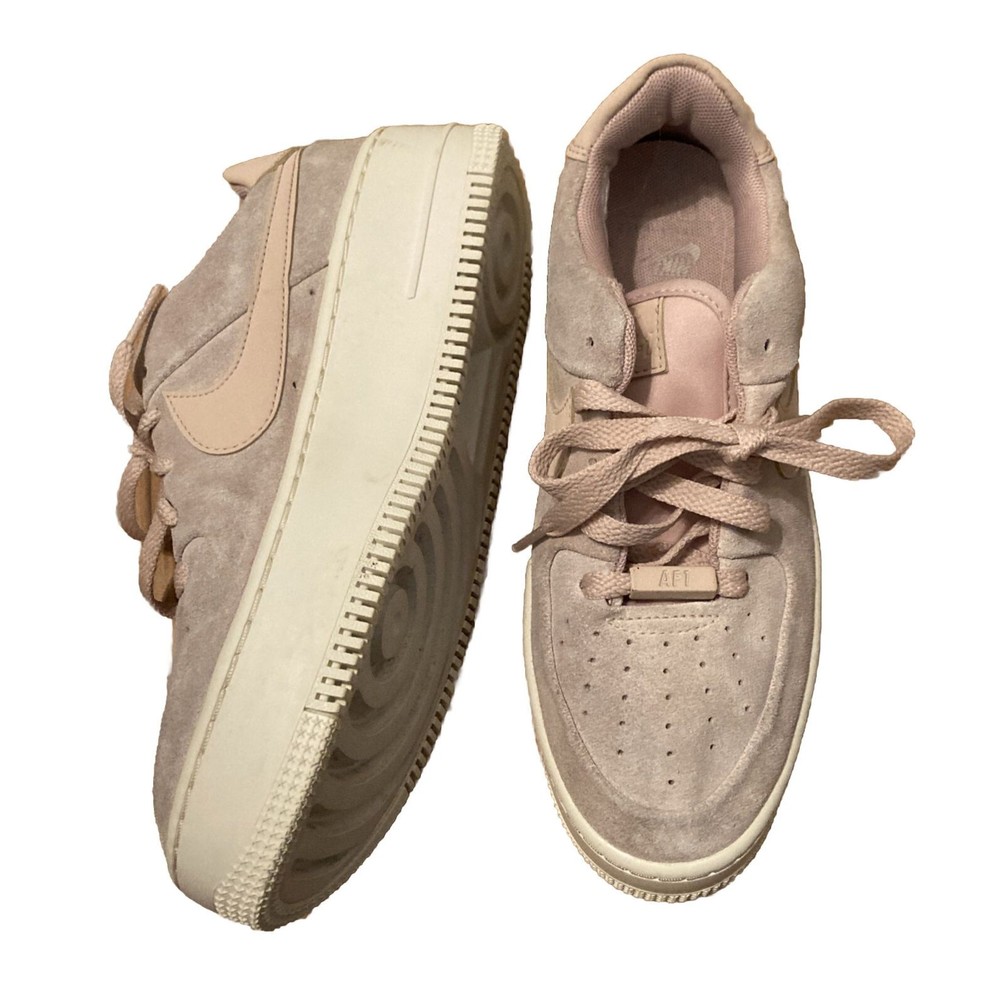 Nike Air Force 1 Sage Low Particle Beige Size 7 Pink